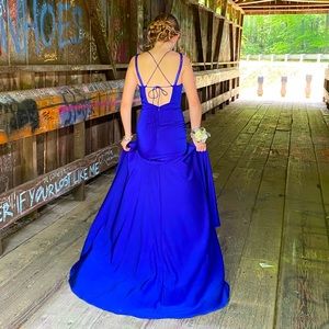 Royal Blue prom dress (worn once)